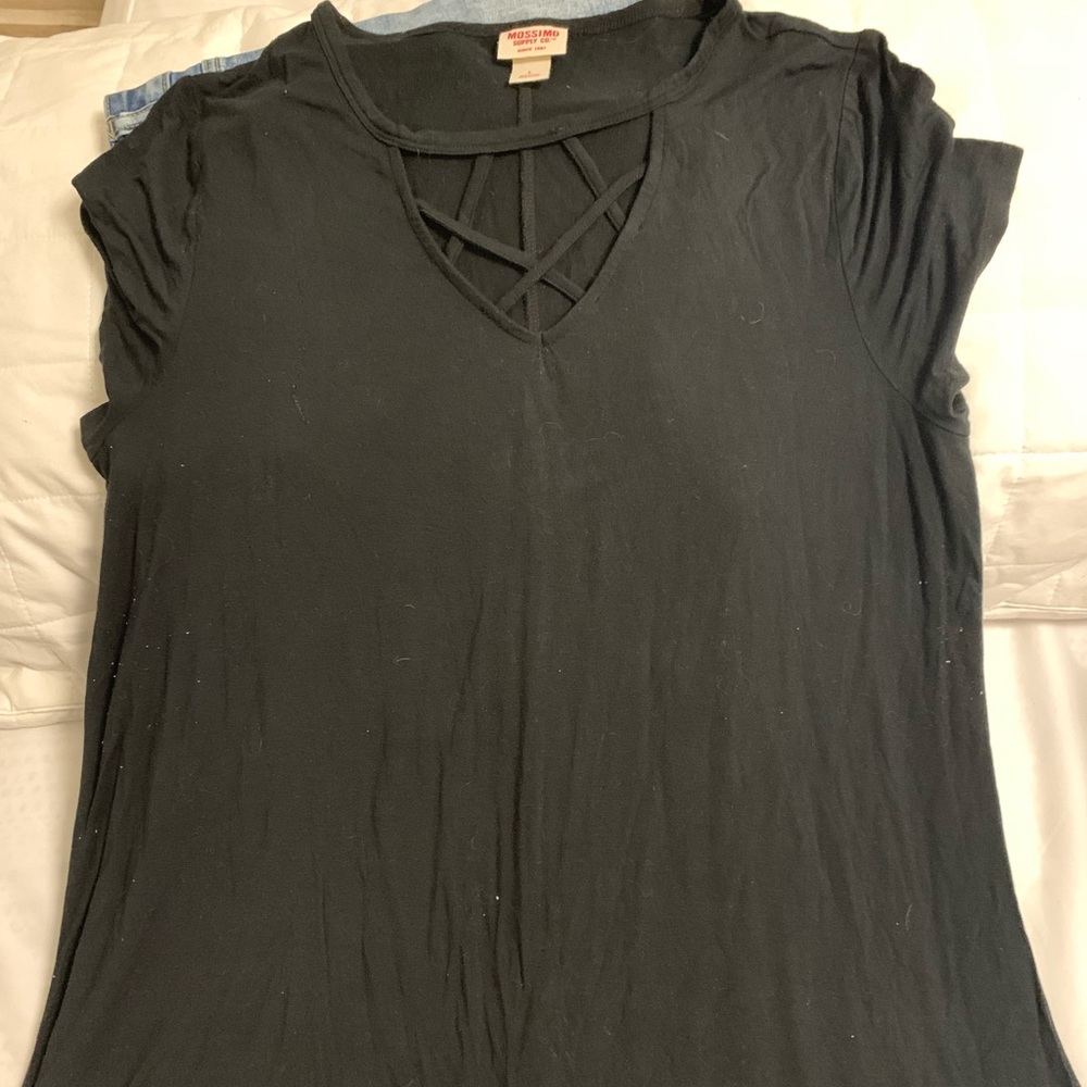 T-shirt dress black, never worn
